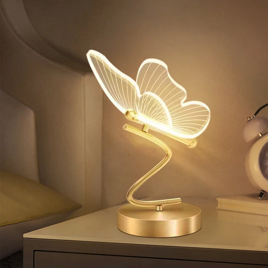 Nordic Butterfly LED Table Lamp – USB & Touch Control